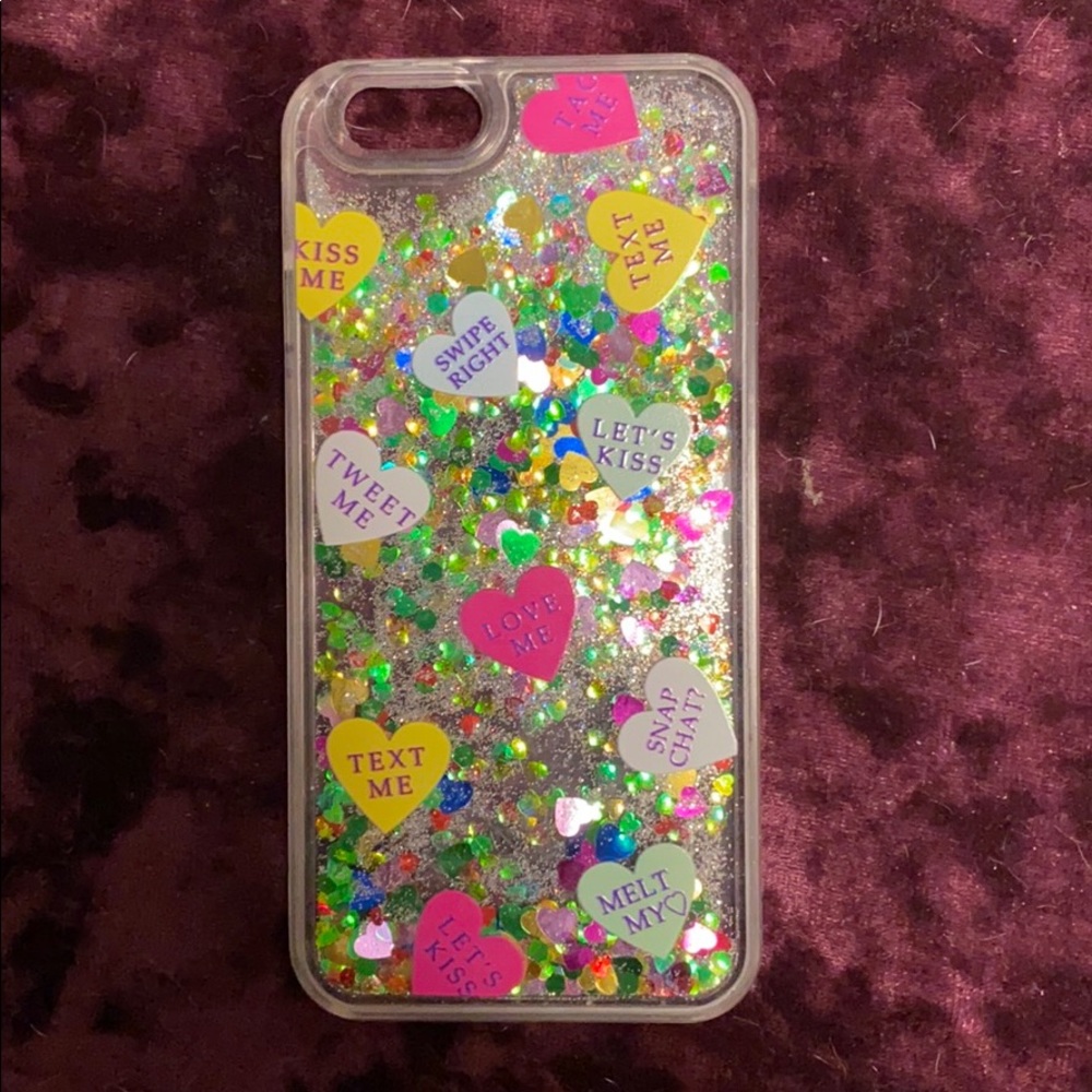 Water and glitter filled iPhone 6s/6 case
